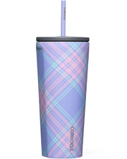 24oz. Cold Cup in Springtime Plaid by Corkcicle