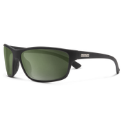 Sentry Sunglasses in Matte Black with Gray/Green Lenses