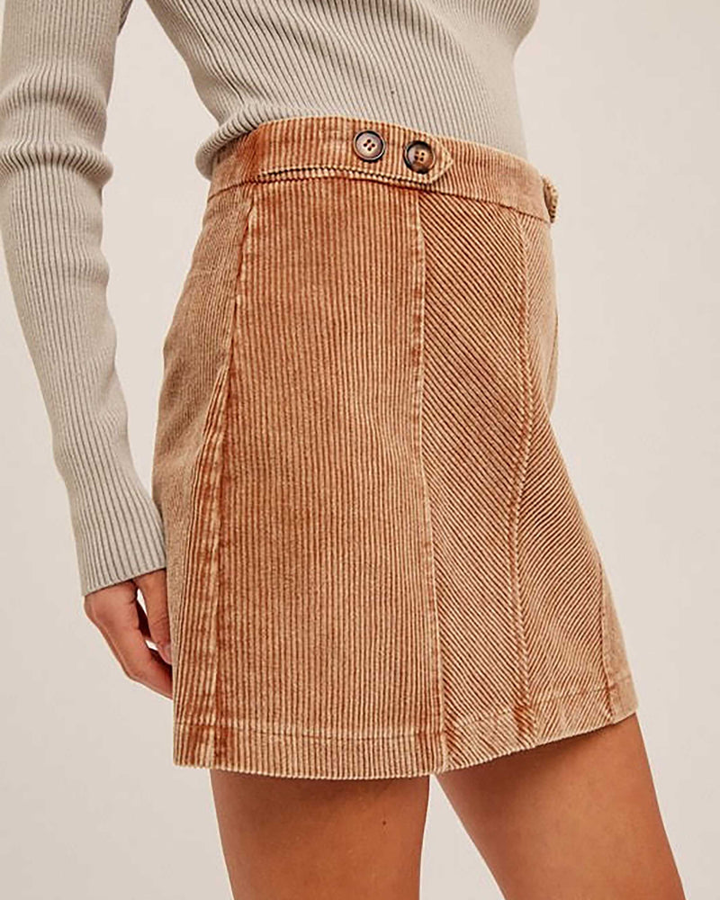 High Class Corduroy Mini Skirt (S-L)