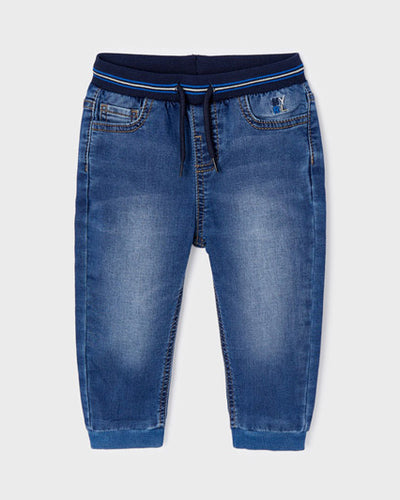 Medium Blue Pull-On Jeans