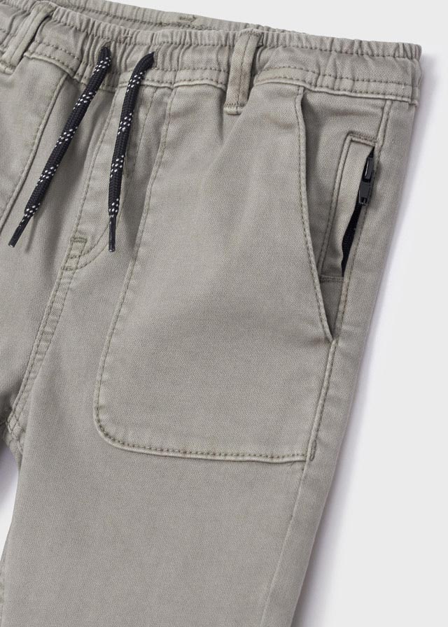 Concrete Adjustable Waistband Pants