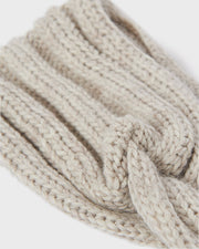 Beige Knit Headwrap