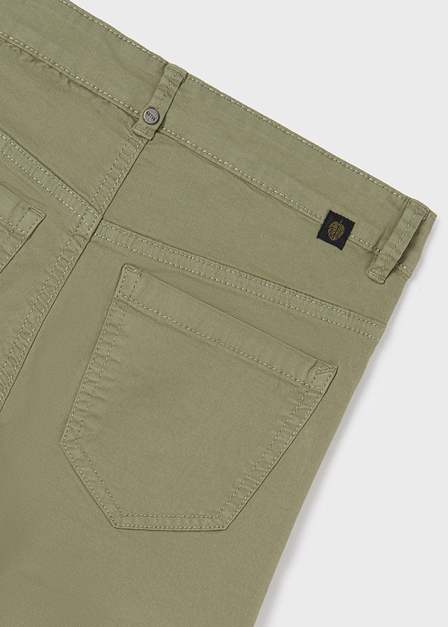 5 Pocket Slim Fit Basic Pants Big Kid - Green