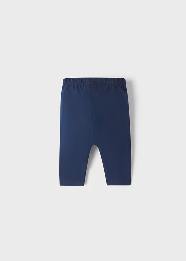 Basic Cropped Leggings - Navy