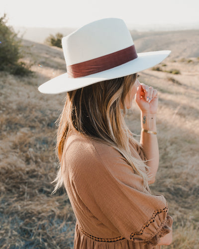 Women's Ivory Rancher Hat by Rylee & Cru