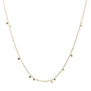 Tiny Dot Necklace in Gold