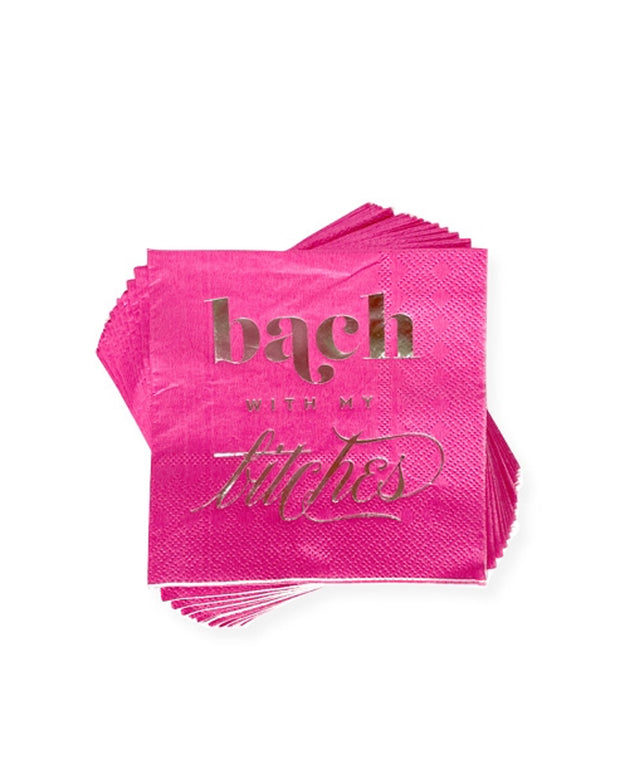 Bach with My B*tches Cocktail Party Napkins