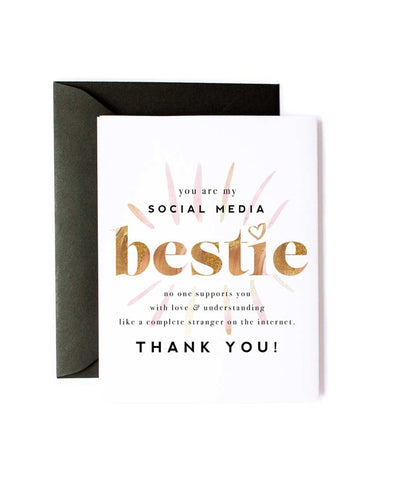 Social Media Bestie Card