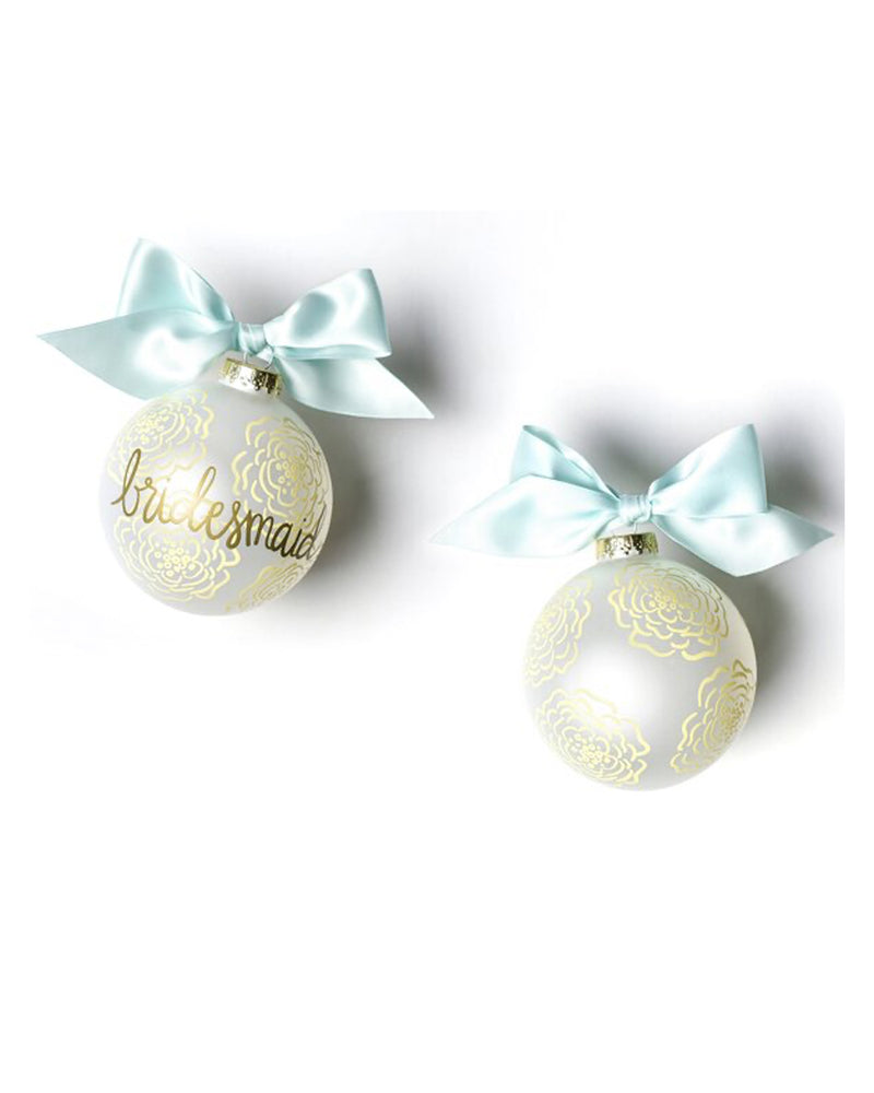 Bridesmaid Glass Ornament