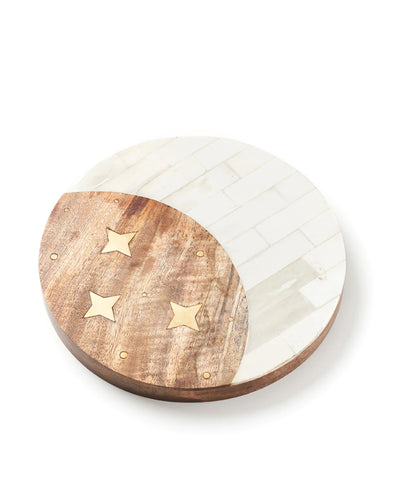 Constellations Wooden & Bone Cheese Board