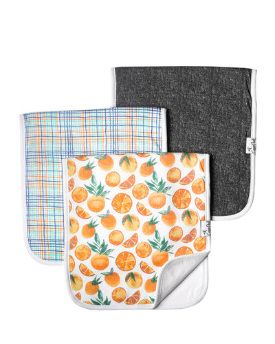 Citrus Burp Cloth Set