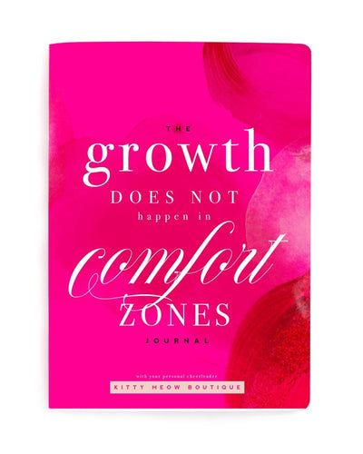 Growth Doesn't Happen in Comfort Inspirational Notebook