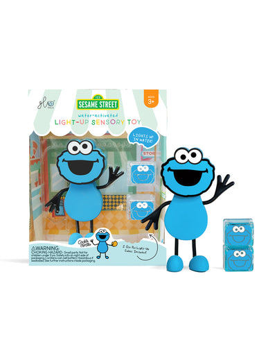 Glo Pal Water-Activated Light-Up Sensory Toy - Cookie Monster Sesame Street