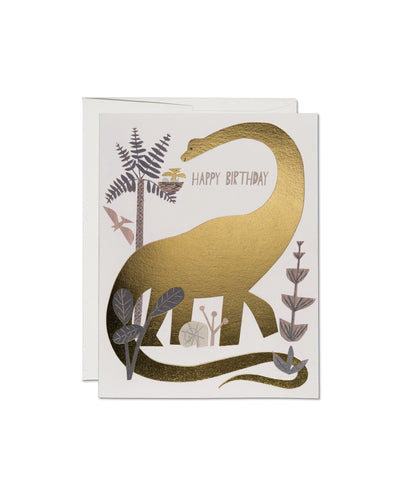 Dinosaur Birthday Foil Card