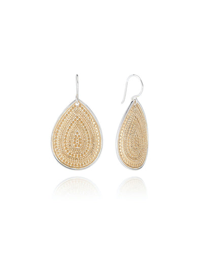 Classic Large Teardrop Earrings by Anna Beck - Gold