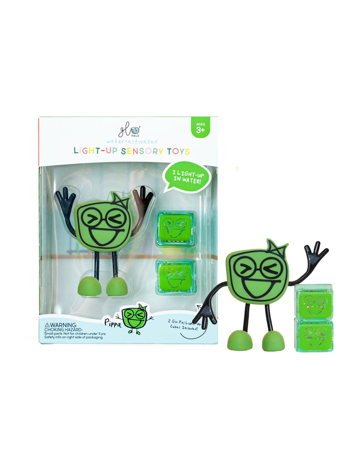 Glo Pal Water-Activated Light-Up Sensory Toy - Green Pippa