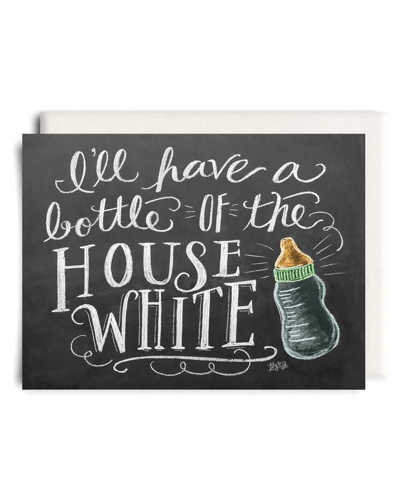 House White Baby Greeting Card