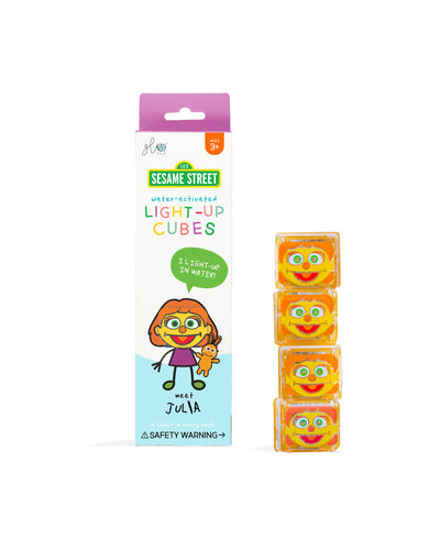 Glo Pal Water-Activated Light-Up Sensory Toy Refill Cubes - Julia Sesame Street