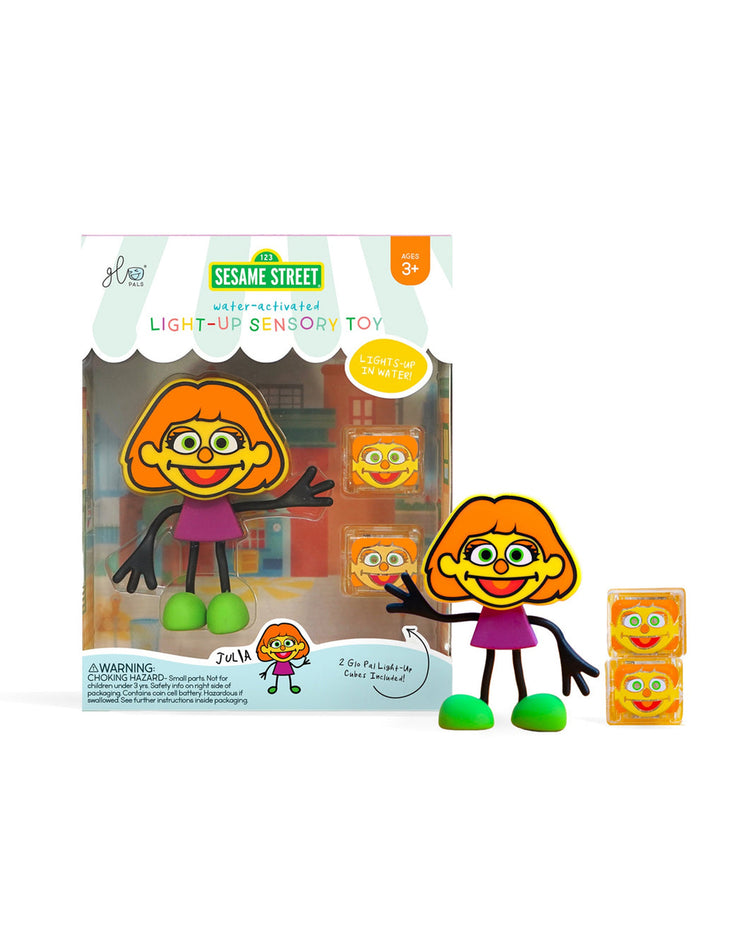 Glo Pal Water-Activated Light-Up Sensory Toy - Julia Sesame Street