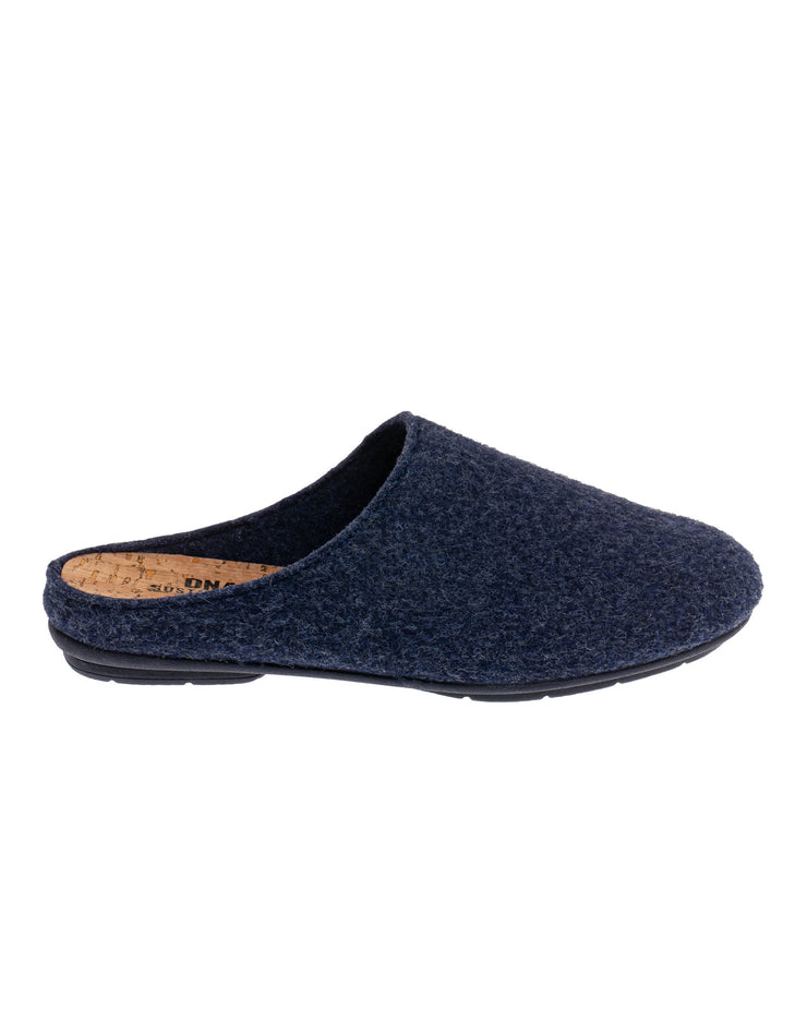 The Malta Recycled Slippers - Navy