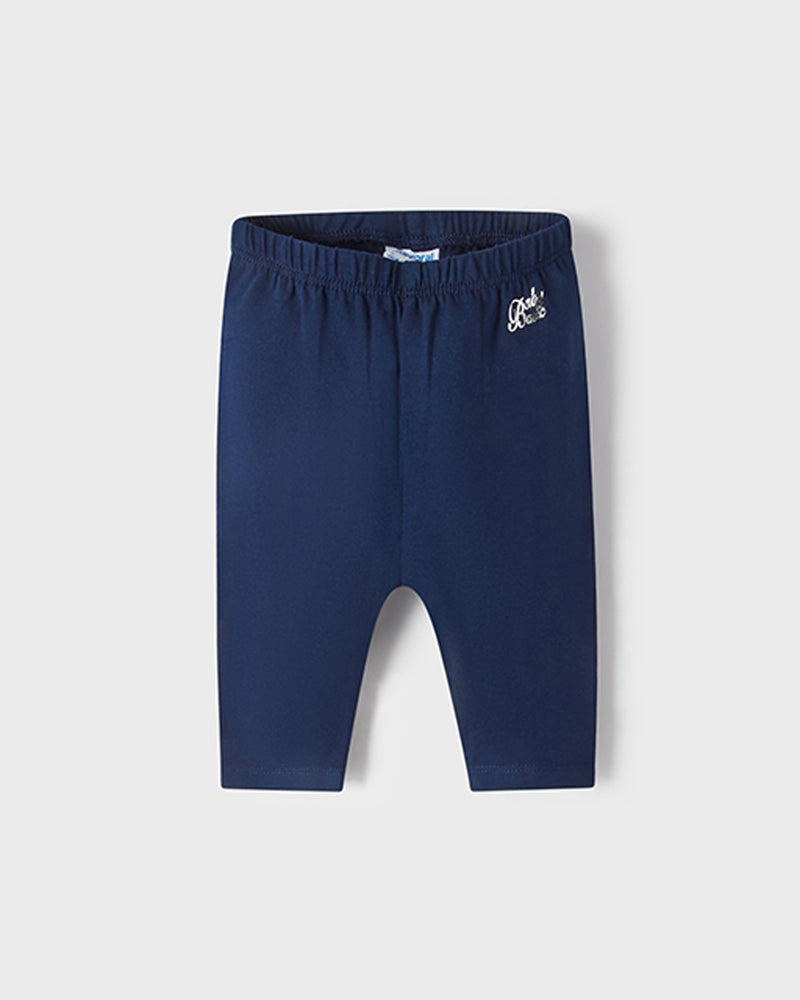 Basic Cropped Leggings - Navy