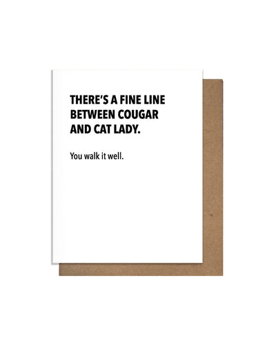 Cougar Letterpress Card