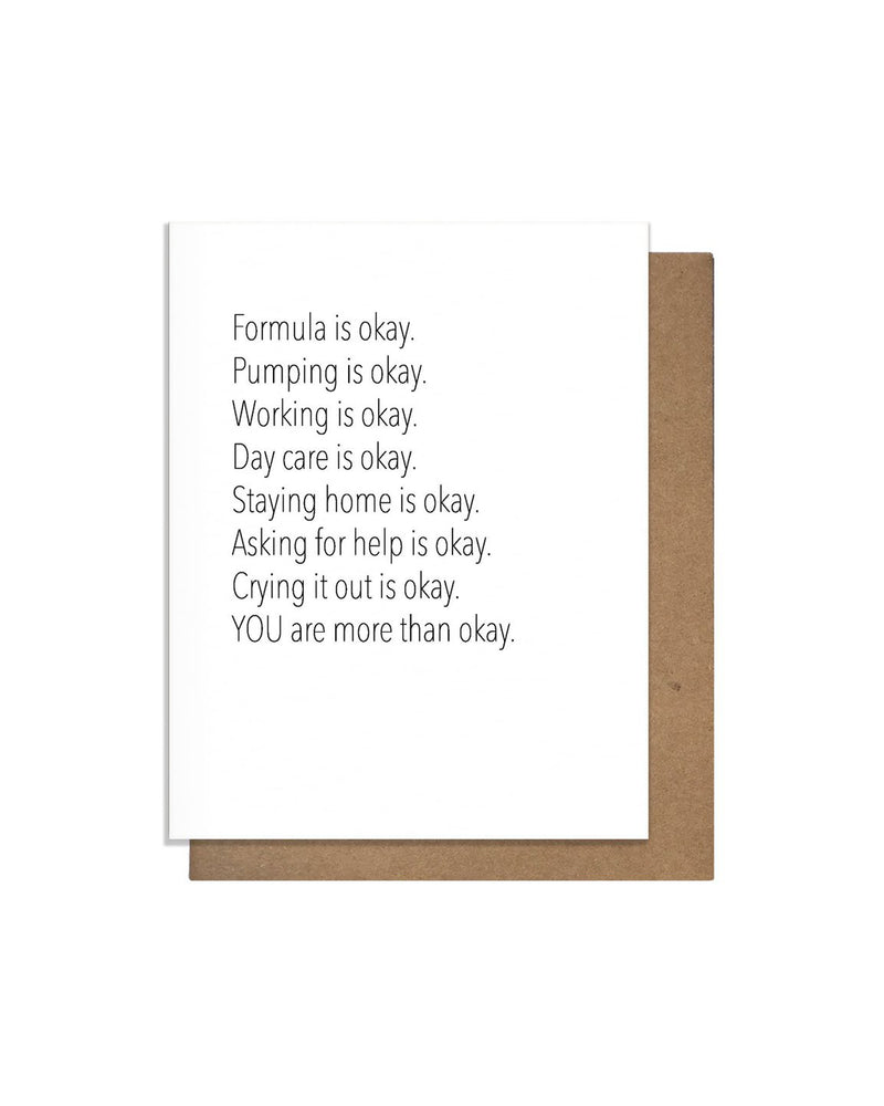 New Parents Affirmation Letterpress Card