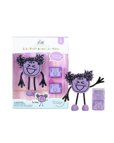 Glo Pal Water-Activated Light-Up Sensory Toy - Lumi Purple