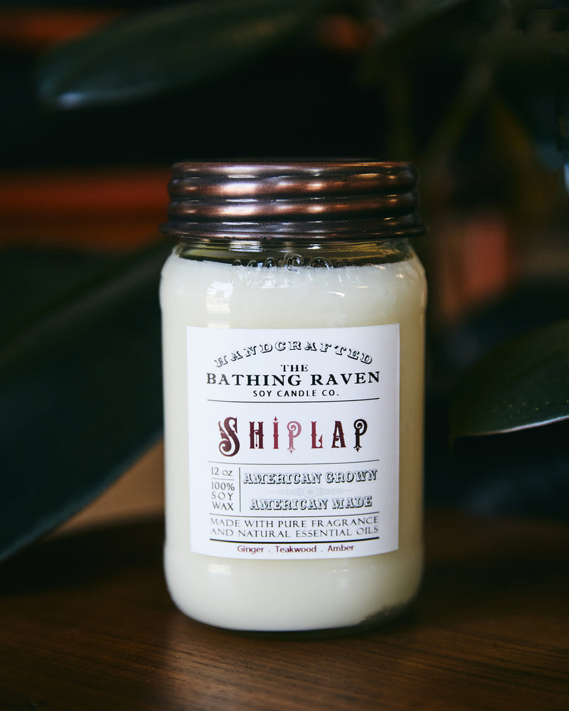Shiplap 12oz. Mason Jar Soy Candle