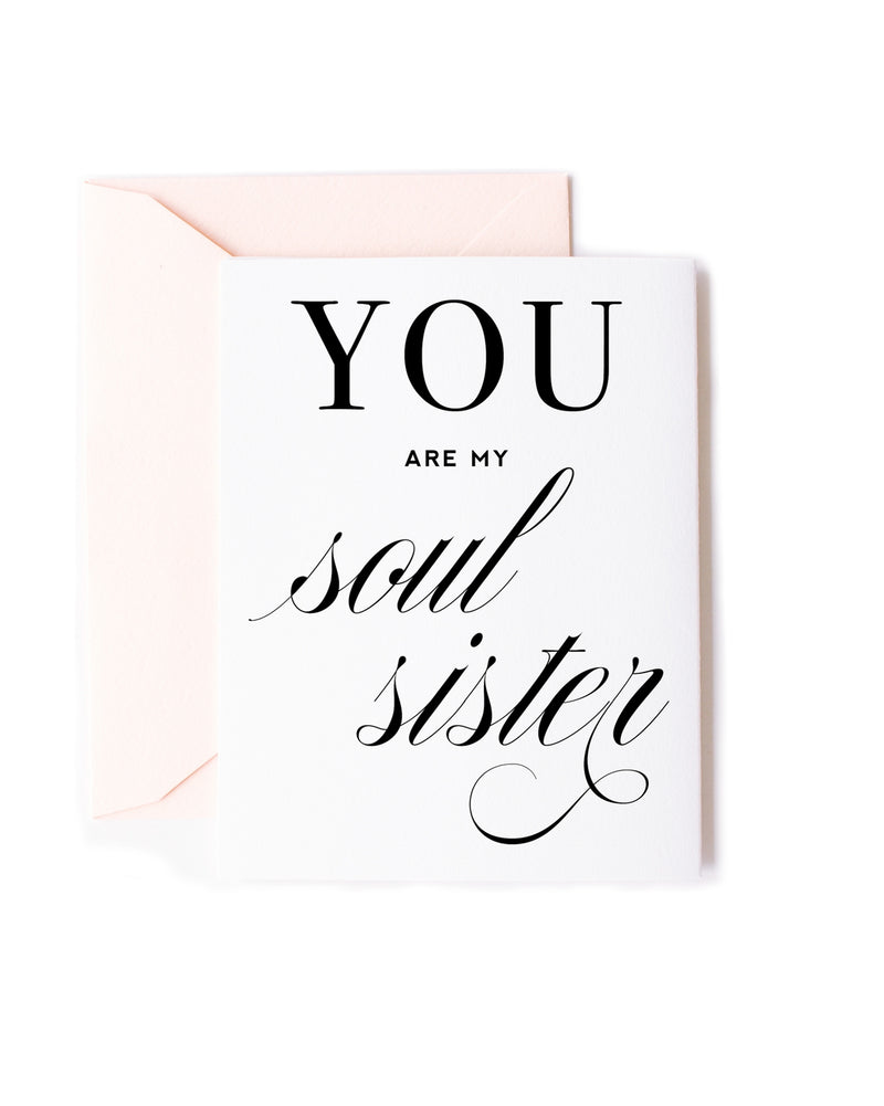 Soul Sister Friendship & Encouragement Card