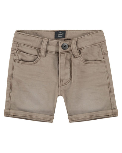 Boy's Taupe Denim Shorts (3-8Y)