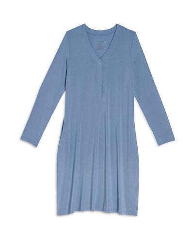 Winter Sky Modal Magnetic Nursing Gown (S-XL)