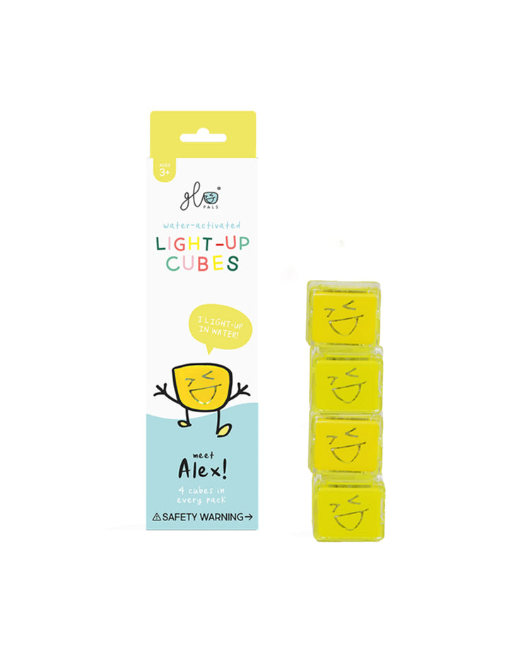 Glo Pal Water-Activated Light-Up Sensory Toy Refill Cubes - Yellow